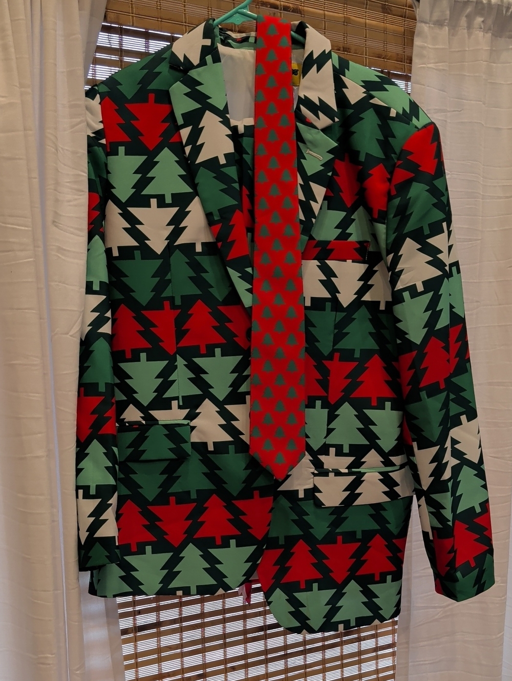 Tipsy Elves Christmas Tree Suit With Tie
